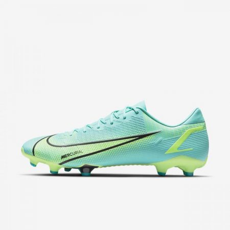 Botas De Fútbol Nike Hombre|Mujer | Mercurial Vapor 14 Academy FG/MG Botas de fútbol para múltiples superficies Dynamic Turquoise/Lime Glow