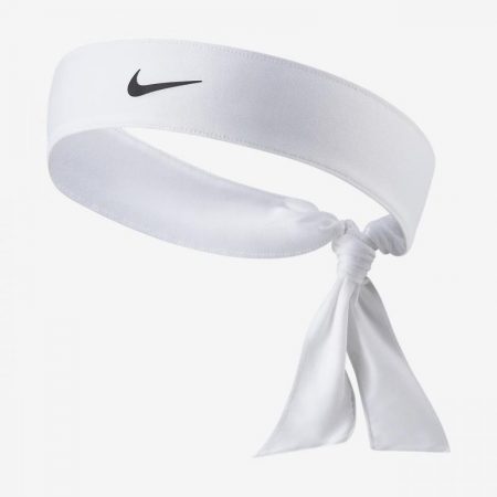 Gorros, Viseras Y Cintas Nike Mujer | NikeCourt Cinta para el pelo de tenis Blanco/Negro