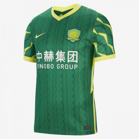 Partes De Arriba Nike Hombre | Primera equipación Stadium Beijing Sinobo Guoan FC 2020 Camiseta de fútbol Pine Green/Sonic Yellow