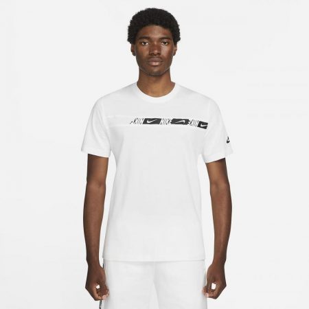 Partes De Arriba Nike Hombre | Sportswear Camiseta Blanco/Blanco/Negro
