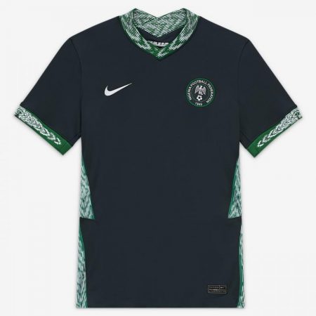 Partes De Arriba Nike Mujer | Segunda equipación Stadium Nigeria 2020 Camiseta de fútbol Seaweed/Blanco