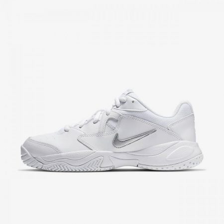 Tenis Zapatillas Nike Mujer | NikeCourt Lite 2 Zapatillas de tenis de pista rápida Blanco/Blanco/Plata metalizado